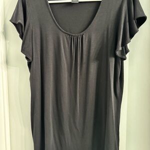 Ann Taylor Classic Black Short Sleeve Top